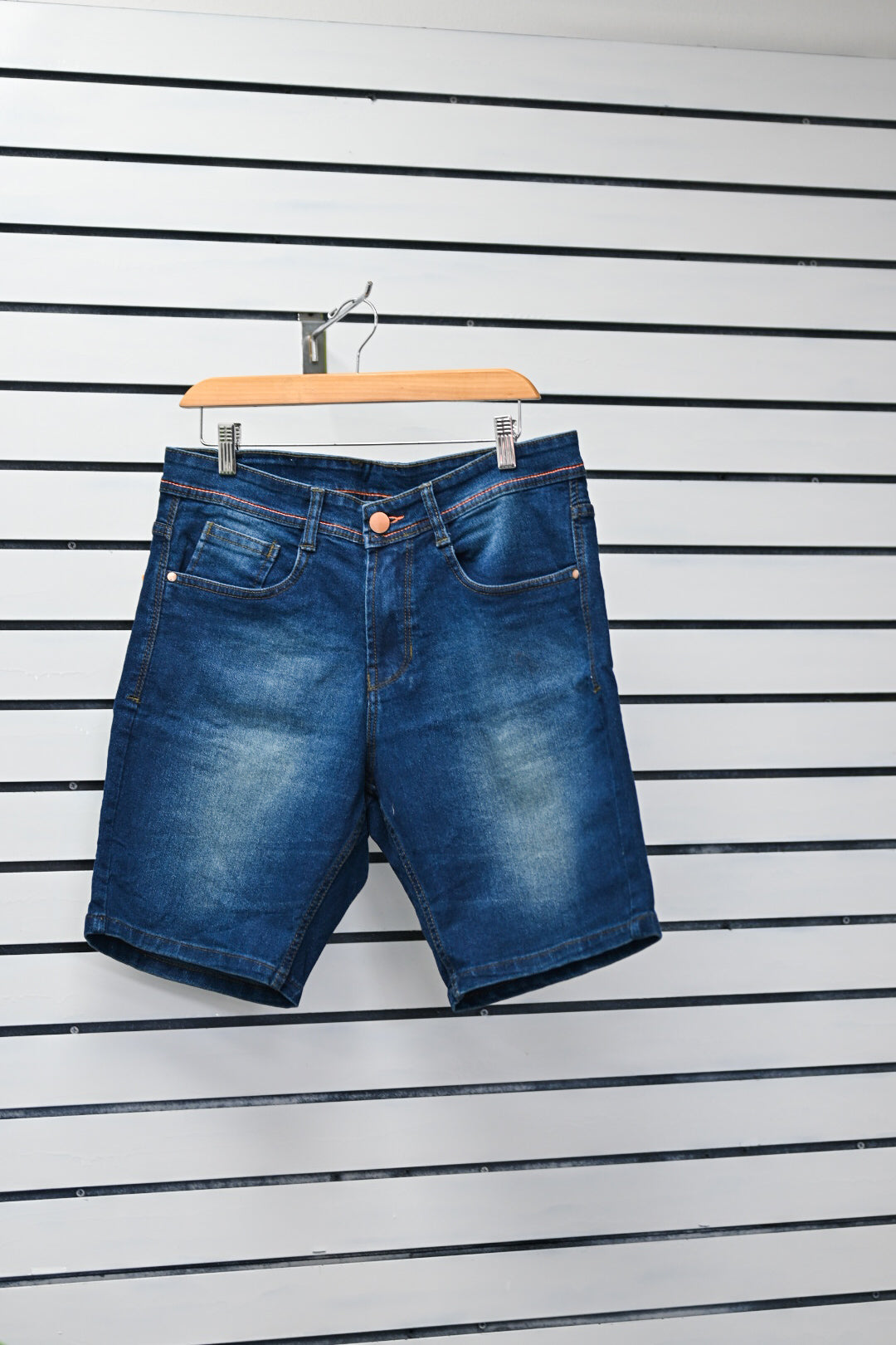 Men's Blue Denim Bermuda Shorts